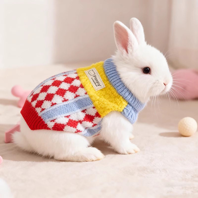 宠物兔子服饰衣服 冬季保暖中小型狗狗猫咪衣服保暖毛衣兔兔用品,淘宝优惠券,粉丝福利购,淘宝优惠卷