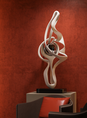 高端艺术雕塑摆件落地高级感