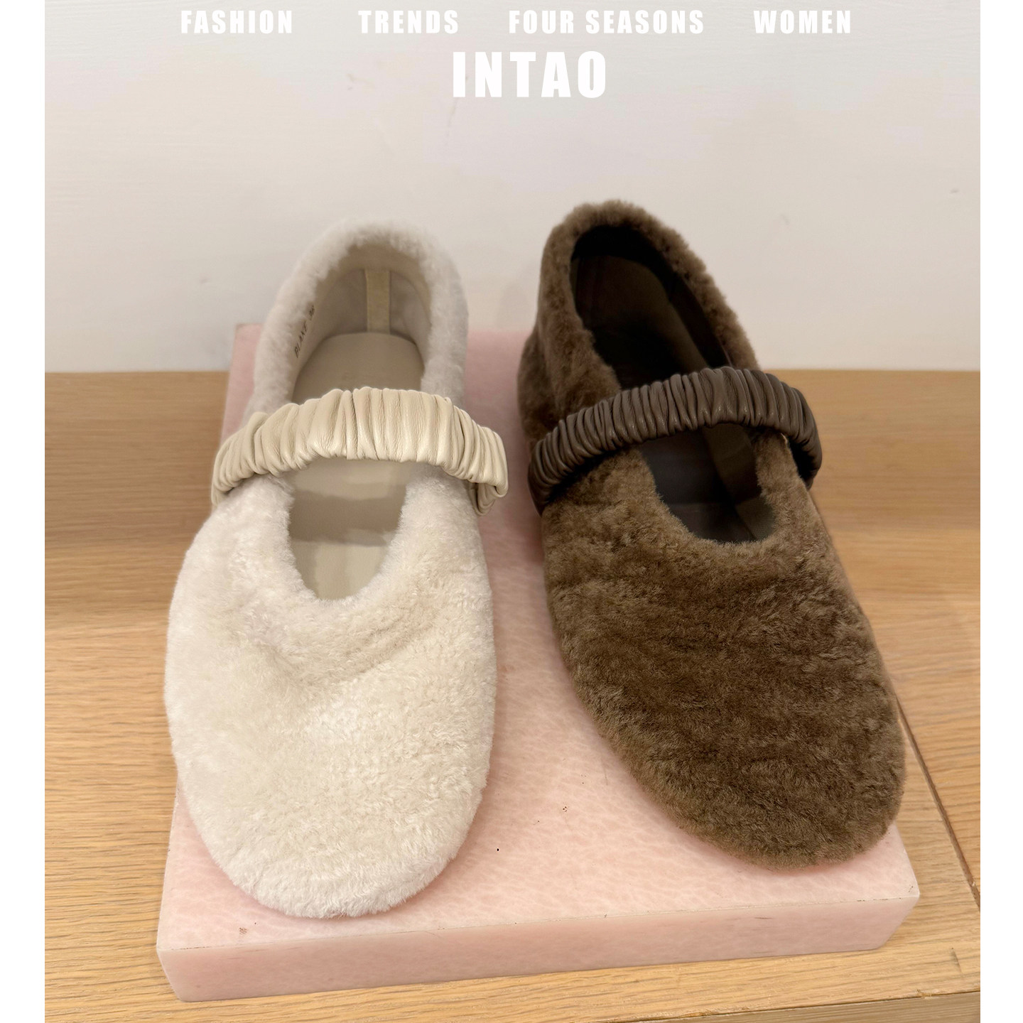 法式复古巨好看的芭蕾玛丽珍鞋女外穿2025秋冬新款平底加绒毛毛鞋,淘宝优惠券,粉丝福利购,淘宝优惠卷