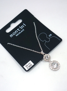 欧美外贸锆石项链婚庆水钻女短款