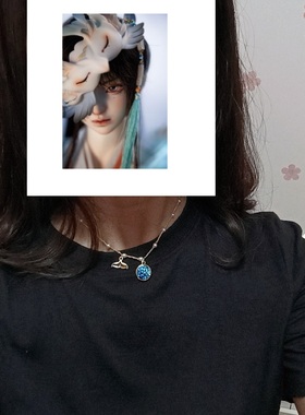 日单镀金珍珠链鲸鱼尾巴绿色玫红