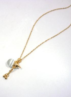 福袋吊坠和田玉天然玉石项链