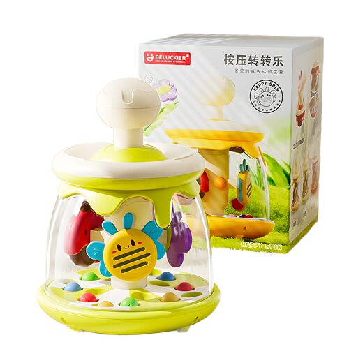 儿童昆虫按压旋转跳跳球玩具转转乐婴儿益智早教6月儿童玩具1-2 - 图3