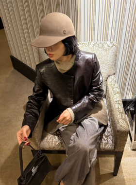 羊毛呢棒球帽英伦男女通用秋冬
