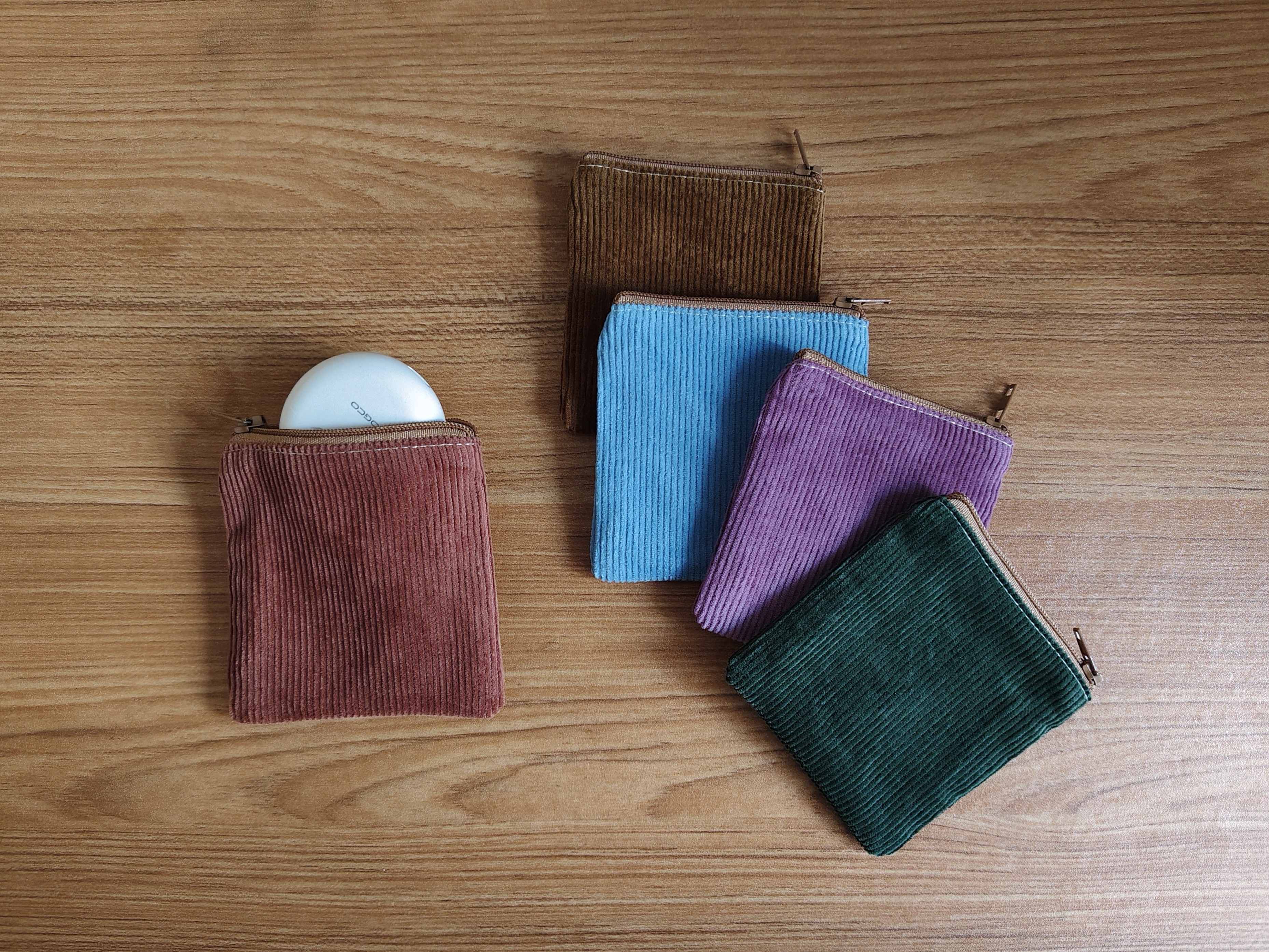 布艺全棉灯芯绒拉链迷你小收纳包零钱包首饰包耳机包（满30包邮）,淘宝优惠券,粉丝福利购,淘宝优惠卷