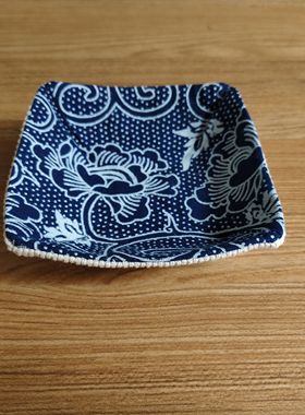 桌面收纳摆件布艺手工自制小盘子首饰盘（全店消费满30元包邮）