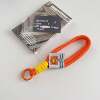 Colorblock nylon braided hand rope plush pendant mobile phone bag pendant DIY jewelry accessories
