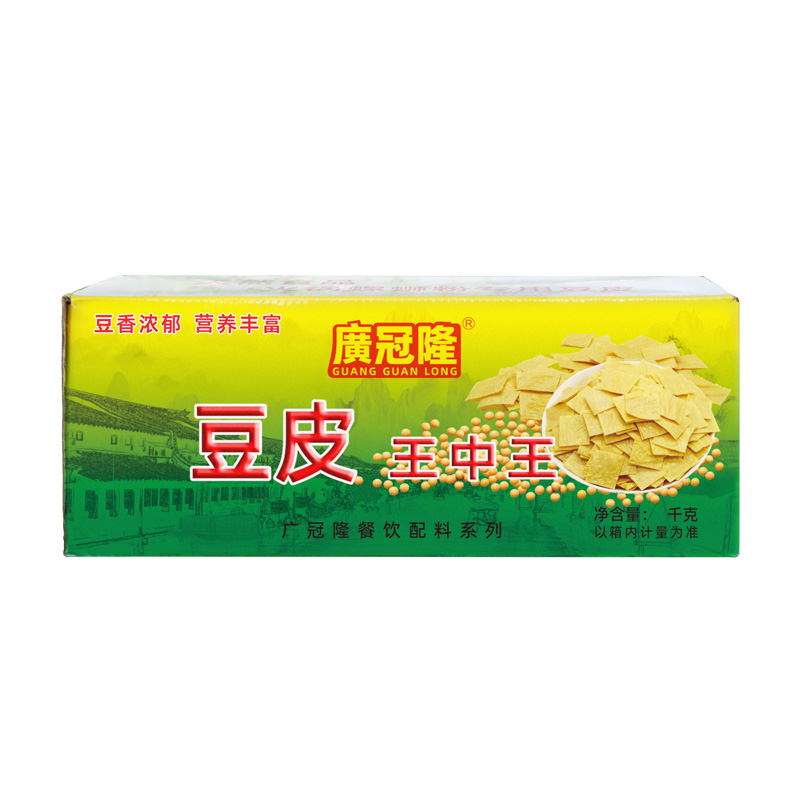 柳州螺蛳粉专用腐竹片开店商用干货纯油炸王中王豆皮中厚20斤整箱 - 图3