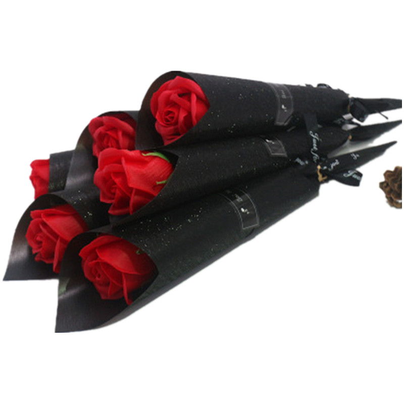 香皂玫瑰花单支康乃馨肥皂花束七夕情人节教师节送老师礼物小礼品