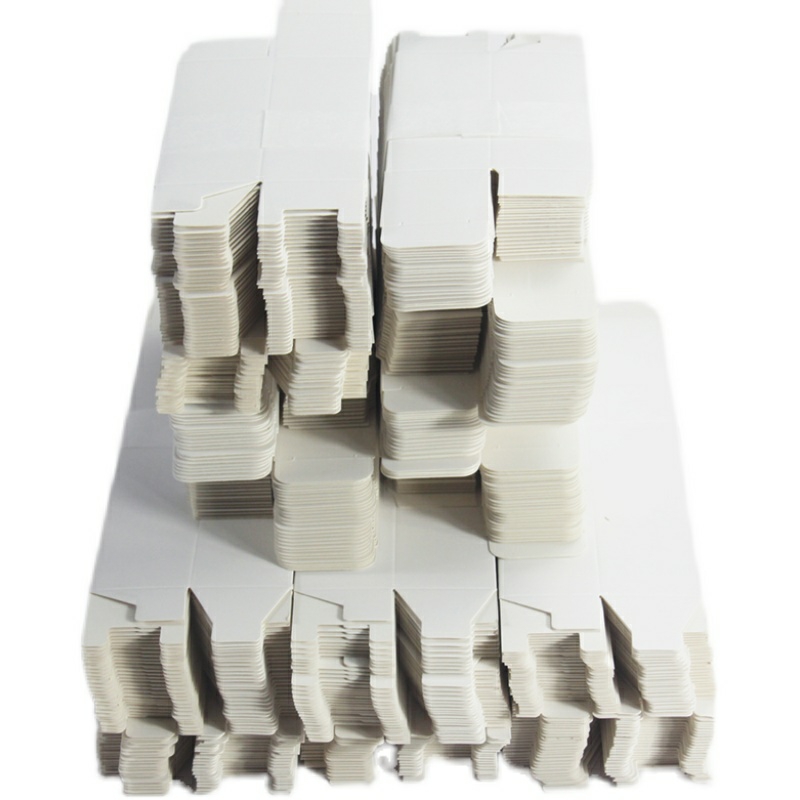 方形小白盒现货 中性白卡纸盒 长条牛皮纸盒彩盒 加厚400g包装盒 - 图3