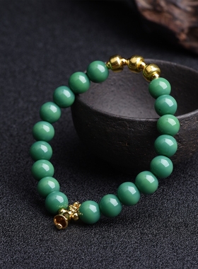 帝师佛珠店2026龙年猪兔羊三合木系琉璃手串