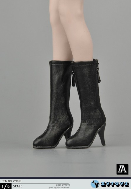 1/6 scale mid-calf hollow footless women’s boots
