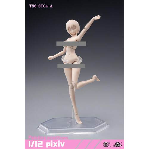 86TOYS &龙山金属 1/12比例 半包胶女素体 T86-ST01-04AB兵人模型 - 图2