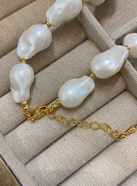 巴洛克平替异形珍珠项链女个性高级感夸张锁骨链颈链设计感配饰潮