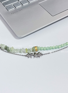 LIME|原创设计 贺峻霖应援色绿色 新中式手链小众周边送礼饰品