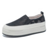 Genuine leather hollow breathable casual loafers sports sneakers