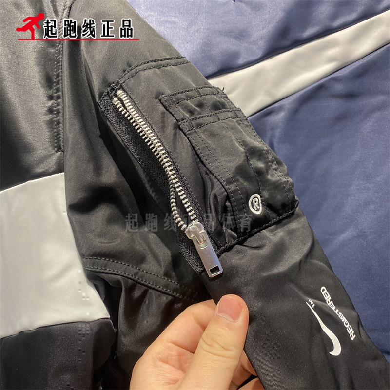 Nike耐克男冬季双面穿大勾子休闲运动保暖棉服夹克DR7021 DD6056-图2