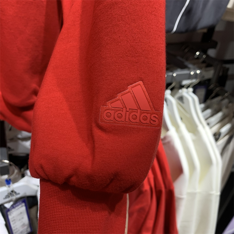 正品Adidas/阿迪达斯秋冬季女子运动训练休闲连帽卫衣套衫 JE6101