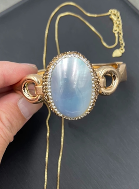 天然深海珍珠马贝四件套 时尚个性捷克钻轻奢风 手工镶嵌饰品