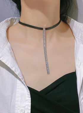 高级感皮质短款项链女小众设计感