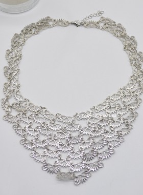 金属流苏镂空女性感晚宴锁骨链