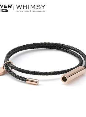 POWERIONICS男女牛皮情侣手链