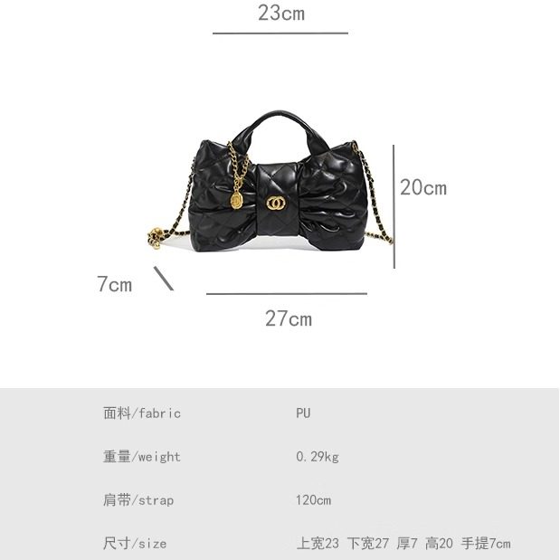 小香风绣线小方包包女2025新款时尚蝴蝶结斜挎包百搭单肩手提女包,淘宝优惠券,粉丝福利购,淘宝优惠卷