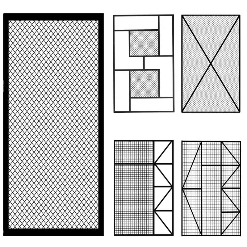 铁艺网格网片工业风墙面装饰铁网格隔断吊顶菱形架板顶框顶面镂空-图3