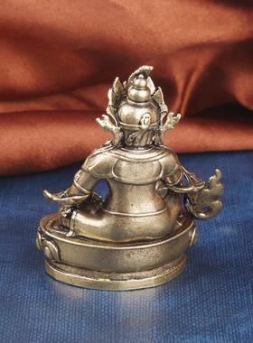 复古黄铜黄财神摆件藏传宗教供奉铜佛像工艺品神像文玩老铜器批发