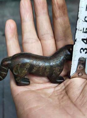 古玩杂项 收藏老货青铜摆件虎符秦杜虎符阳陵虎符兵符信物手把件