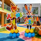 Kindergarten 61 Crazy Zootopia Balloon Column