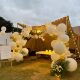 Picnic tent decoration spring outing balloon chain