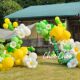 Picnic tent decoration spring outing balloon chain