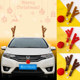 Car Christmas antler decoration personality