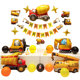 Boys and children three-dimensional excavator balloon birthday package