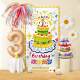 Children's birthday scene background cloth photo props
