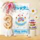 Children's birthday scene background cloth photo props