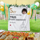 Outdoor birthday decoration camping party scene layout boy and girl children's one-year-old photo props balloon hanging cloth