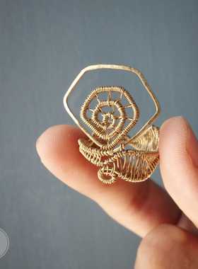 艺术原创设计风绕丝戒指环定制