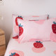 Washed cotton student girls' double children's brushed sheets