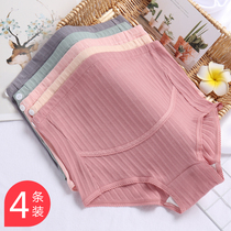 Pregnant womans underwear autumn and winter thin in pure cotton gestation 200 catty 200 high waist toabdominal maternal shorts