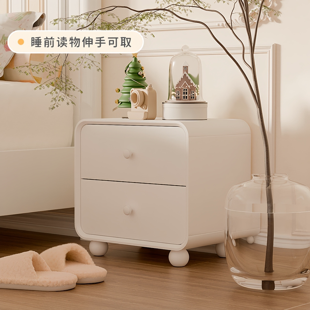 Horse chestnut solid wood simple style shell decorated children's bed