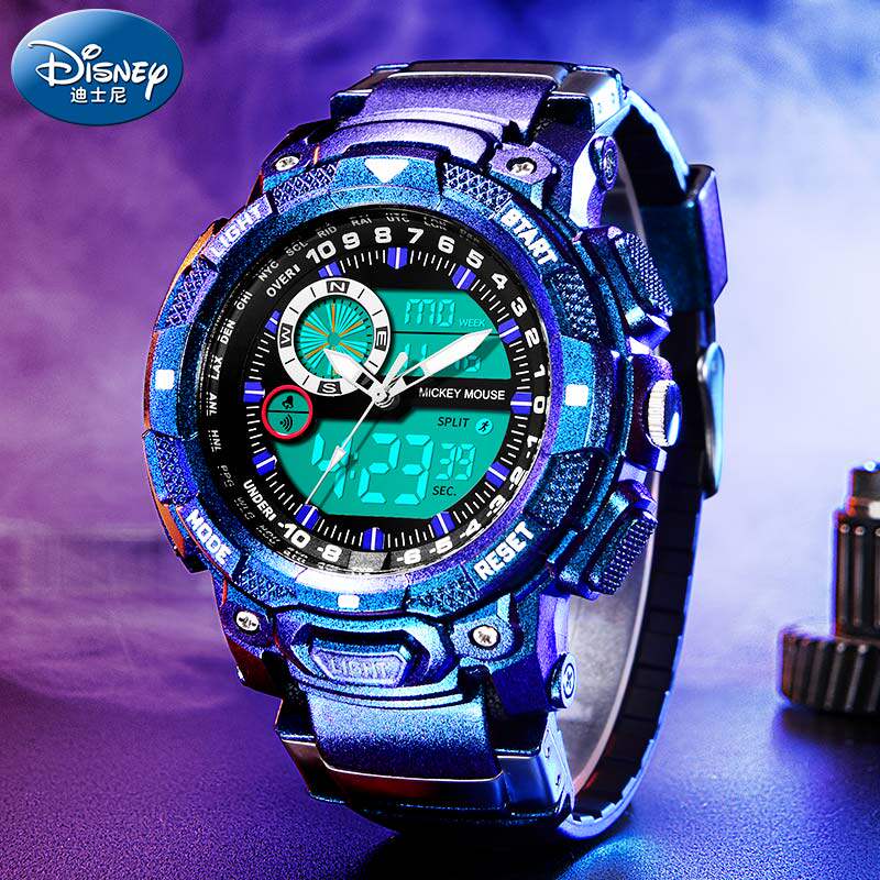 迪士尼儿童电子男款青少年电子表 搜酷手表国产腕表
