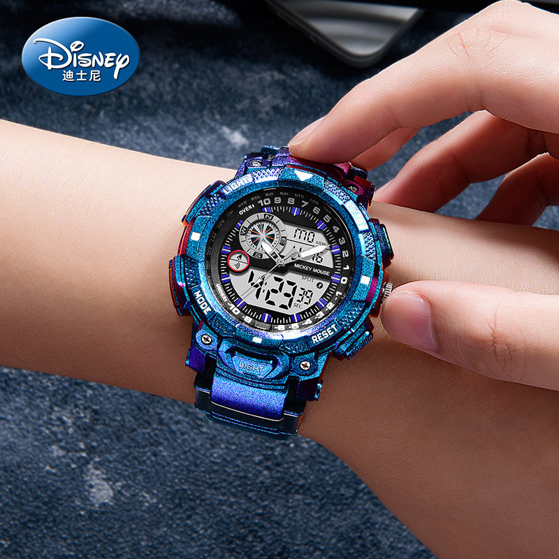 迪士尼中学生男学生潮流男款电子表 搜酷手表国产腕表