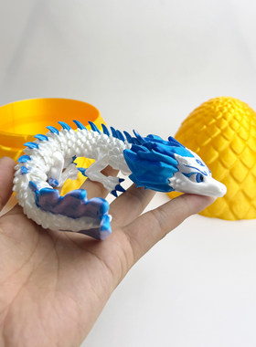 哪吒闹海3D打印敖丙龙摆件