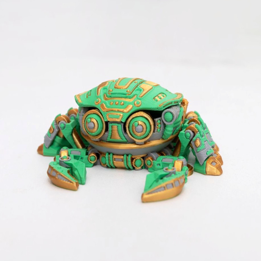 3D打印赛博朋克机械乌龟螃蟹食人鱼玩具关节可动解压玩具儿童摆件,淘宝优惠券,粉丝福利购,淘宝优惠卷