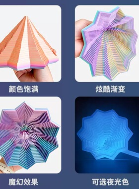 3D立体打印玩具解压螺旋塔玩具