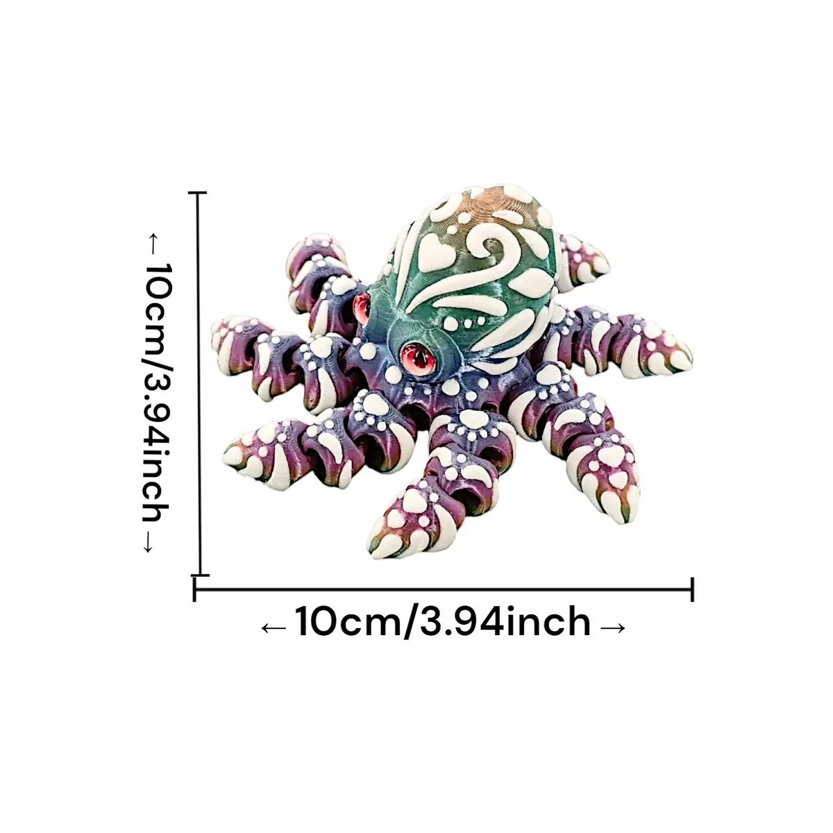 3D打印仿真彩色乌贼章鱼八爪鱼一体关节可活动玩具礼物摆件装饰,淘宝优惠券,粉丝福利购,淘宝优惠卷