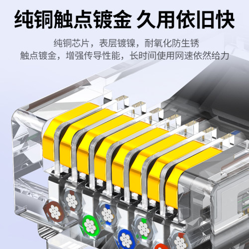 绿联网线家用六类千兆百兆成品路由器电脑宽带网络线超6类5/10米-图2