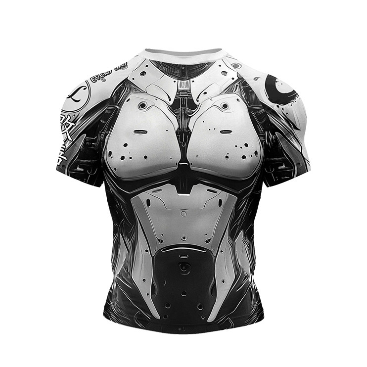 巴西柔术男款短袖综合格斗紧身衣MMA运动健身衣跑步速干衣T恤,淘宝优惠券,粉丝福利购,淘宝优惠卷